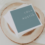 Dusty Boho | Blue Wedding Napkins<br><div class="desc">These Dusty Boho | Blue wedding napkins are perfect for your colourful rustic boho wedding. Its simple, unique modern design accompanied by a contemporary minimalist script and dusty blue colour palette gives this product a classic chic bohemian feel. Keep it as is, or choose to personalise it with artwork or...</div>