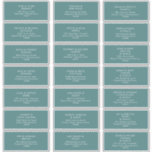 Dusty Boho | Green Guest Address Labels<br><div class="desc">These Dusty Boho | Green guest address labels are perfect for your colourful rustic boho wedding. Its simple, unique modern design accompanied by a contemporary minimalist script and teal green colour palette gives this product a classic chic bohemian feel. Keep it as is, or choose to personalise it with artwork...</div>