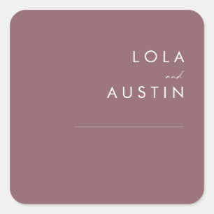 Dusty Boho   Purple Wedding Envelope Seals