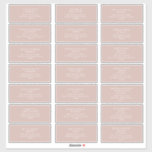 Dusty Boho | Rose Guest Address labels<br><div class="desc">These Dusty Boho | Rose guest address labels are perfect for your colourful rustic boho wedding. Its simple, unique modern design accompanied by a contemporary minimalist script and dusty rose colour palette gives this product a classic chic bohemian feel. Keep it as is, or choose to personalise it with artwork...</div>