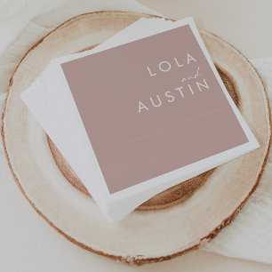 Dusty Boho   Rose Wedding Napkins