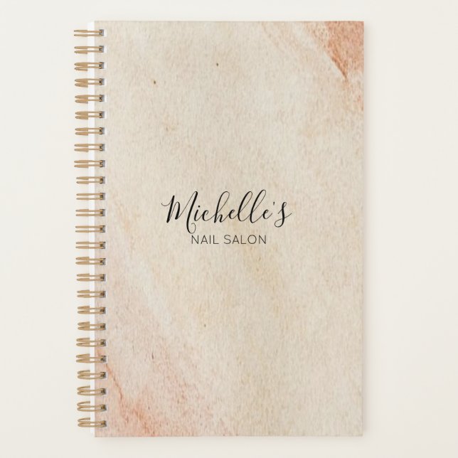 Dusty brown powder chic planner (Front)