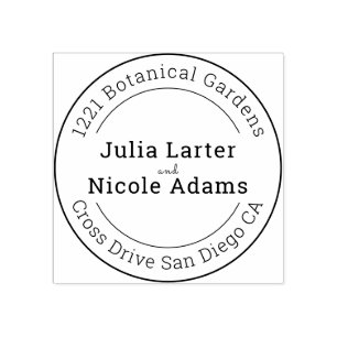 Dusty Brunt Orange Peony Flowers Fall Wedding Rubber Stamp