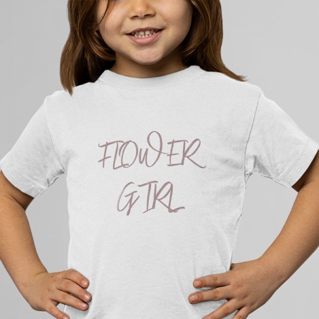 Dusty Burgundy Flower Girl Toddler T-Shirt (Creator Uploaded)