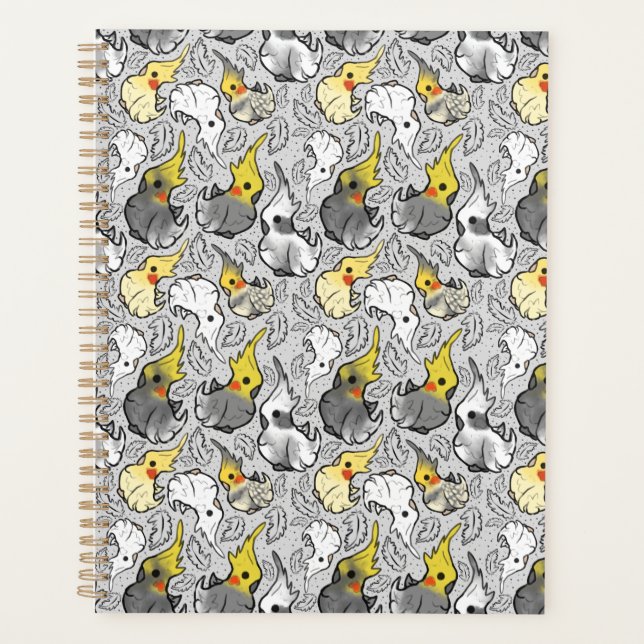 Dusty Cockatiels Weekly Planner (Front)