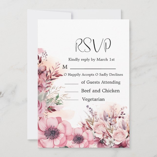 Dusty Coral QR Code Baby Shower Save The Date (Front)