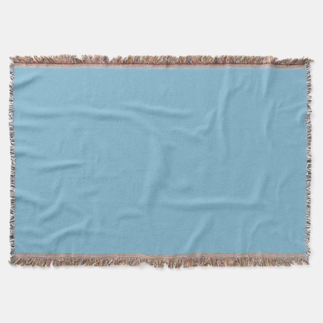 Dusty CornFlower  Throw Blanket (Front)