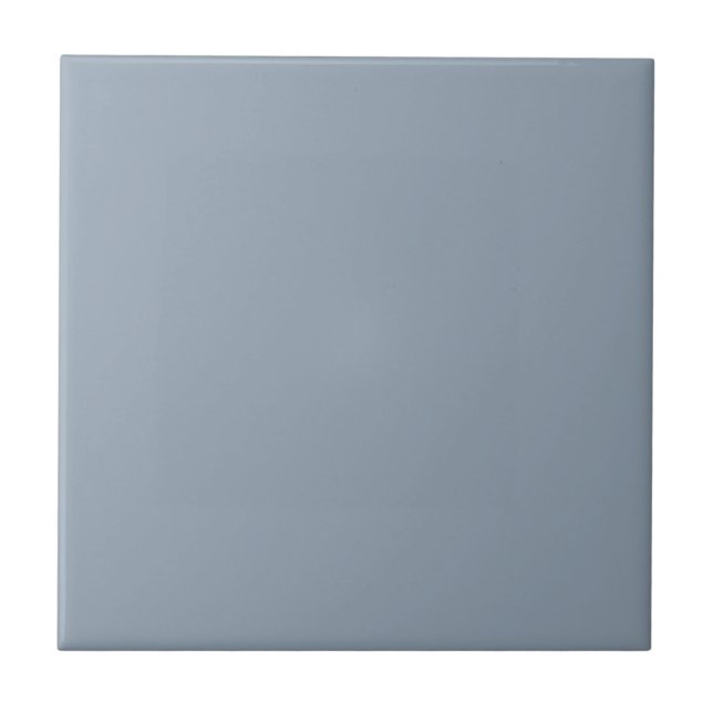 Dusty Dove Blue Color Ceramic Tile (Front)