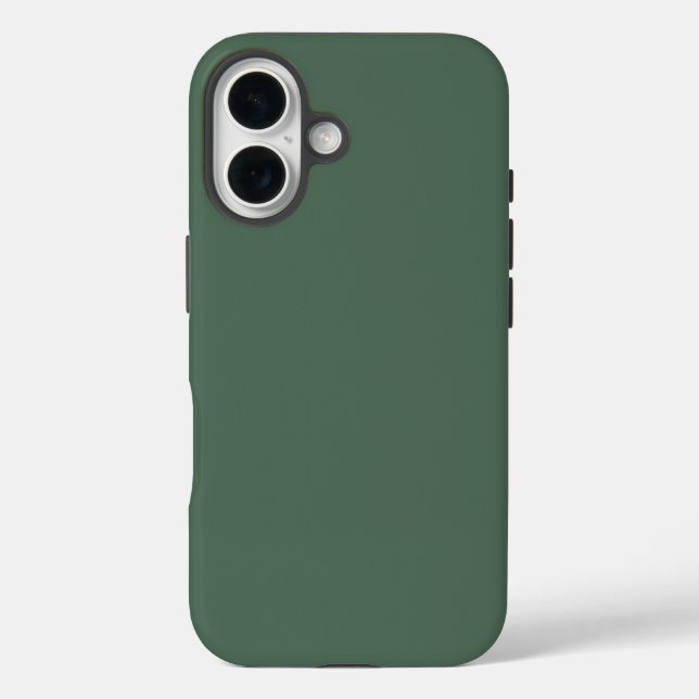Dusty Eucalyptus Green Solid Colour Case-Mate iPhone Case (Back)
