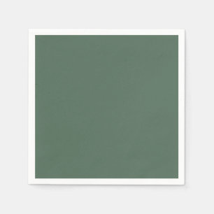 Dusty Eucalyptus Green Solid Colour Napkin