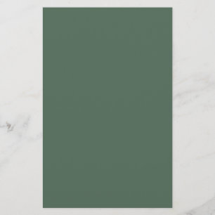 Dusty Eucalyptus Green Solid Colour Stationery