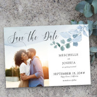 Dusty Eucalyptus Wedding Elegant Foliage Photo