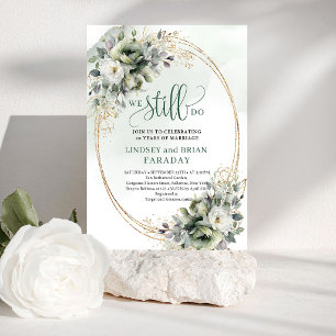 Dusty Green Botanical Foliage We Still Do Invites
