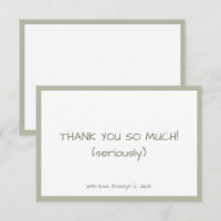 Dusty Green Casual Handwriting Minimal