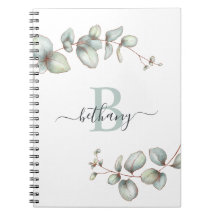 Dusty Green Eucalyptus Personalised Monogram