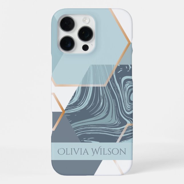 dusty green marble customisable personalised name iPhone case (Back)