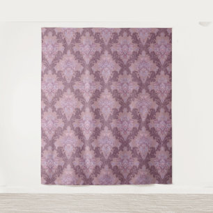 Dusty Lavender Rose Mauve Lilac Elegant Damask  Tapestry