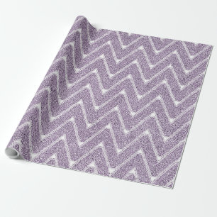 Dusty Lilac Chevron Pattern Wrapping Paper