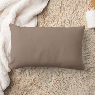 Dusty Mauve Solid Colour Decorative Lumbar Cushion