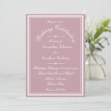 Dusty Pink All In One RSVP Website Email Wedding