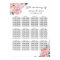 Dusty Pink Blue Floral Wedding Seating Chart