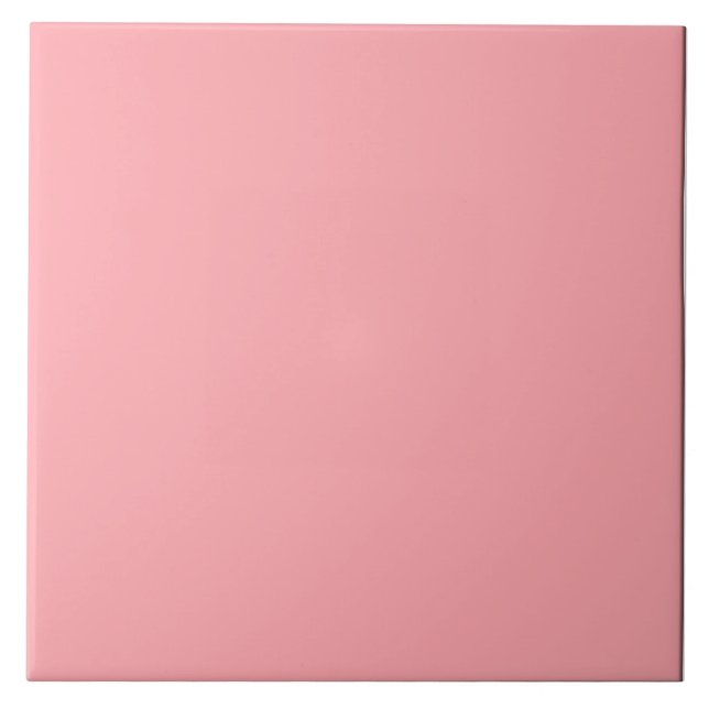 Dusty Pink Ceramic Tile. Tile (Front)
