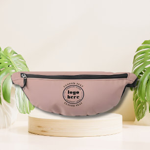 Dusty Pink Company Logo Business Promotional Bum Bags