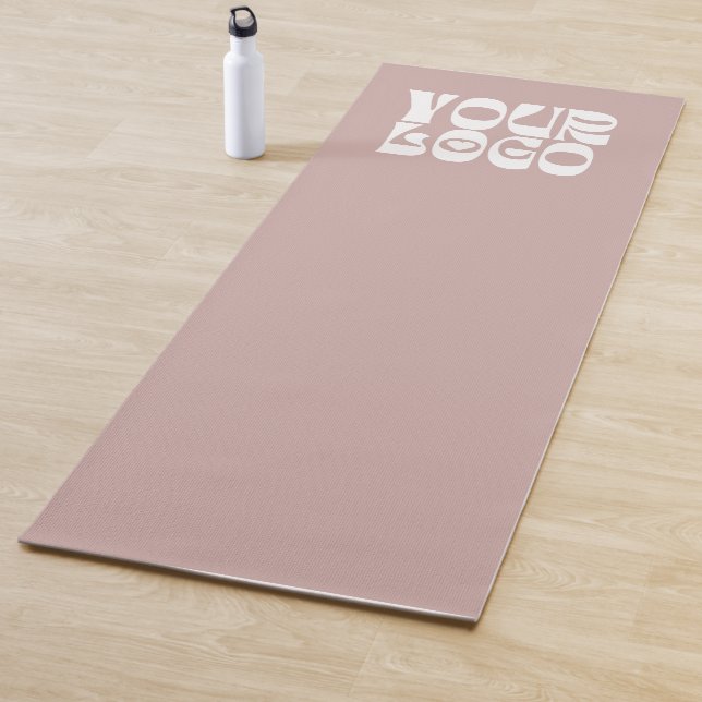 Dusty Pink Custom Logo Promotional Business Yoga Mat (In Situ)