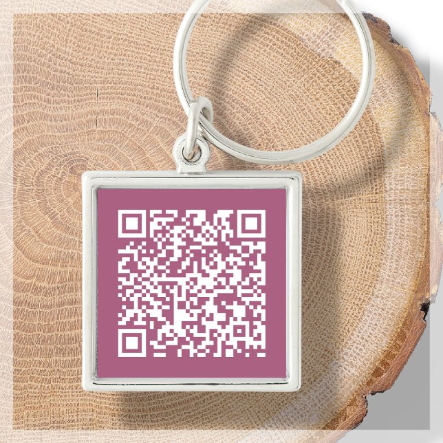Dusty Pink | Custom QR Code Scannable Keychain (Creator Uploaded)