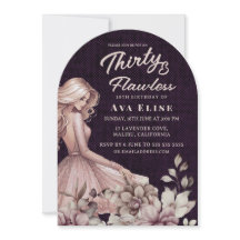 Dusty Pink Dress & Floral 30th Birthday Party