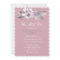 Dusty Pink Floral Vow Renewal Anniversary Invite