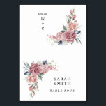 Dusty Pink Floral Wedding Place Cards<br><div class="desc">Elegant dusty pink floral wedding place cards with romantic watercolor roses. Guide your guests with refined elegance using these Dusty Pink Floral Wedding Place Cards, designed with soft watercolor roses and delicate greenery in a timeless dusty pink palette. These place cards arrive flat for easy printing and packaging — simply...</div>