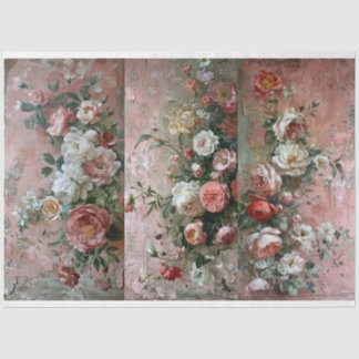 Dusty Pink Florals For Breadboard Design Tissue Paper