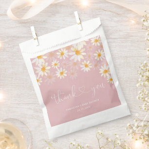 Dusty Pink Minimalist Modern Baby Shower Favour Ba Bag