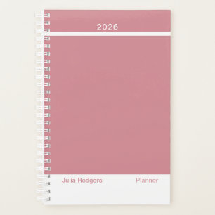 Dusty Pink Modern Small Planner