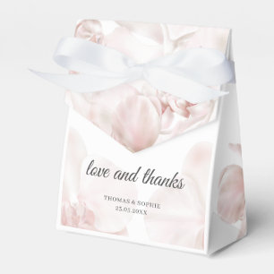 Dusty pink orchid watercolor wedding favour box