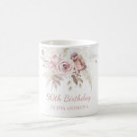 Dusty Pink Rose Blush 90th Birthday Party Gift Coffee Mug<br><div class="desc">Dusty Pink Rose Blush 90th Birthday Party Gift Coffee Mug

See matching collection in Niche and nest Store</div>