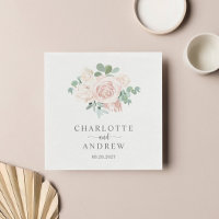 Dusty Pink Rose Eucalyptus Greenery Wedding