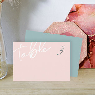Dusty Pink, Sage Green Dinner Plate Name Card