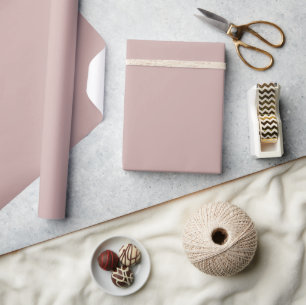 Dusty Pink Solid Colour Wrapping Paper Roll