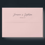 Dusty Pink Stripes Elegant Envelope for Baptism<br><div class="desc">This dusty pink envelope design coordinates perfectly with our "Pink Stripes Elegant Baptism Girl Invite".
This sophisticated baptism suite features pink & white stripes on an "aged" ivory colour paper.</div>