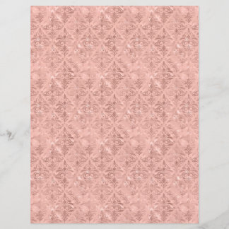 Dusty Pink Victorian Style Damask Scrapbook Paper