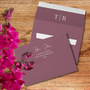 Dusty Pink Wedding  Envelope