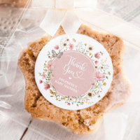 Dusty Pink Wildflower Butterfly Girl Baby Shower
