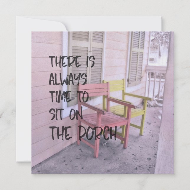 DUSTY PORCHES RESET 5.25 x 5.25 card (Front)