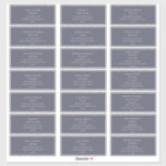 Dusty Purple and Beige Font Guest Address Labels<br><div class="desc">These dusty purple and beige font guest address labels are perfect for your rustic vintage boho wedding. The design features minimal contemporary beige font accompanied dark purple background. Perfect for a summer,  spring,  fall,  or winter wedding.</div>