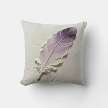 Dusty Purple Feather Lavender Modern Decor