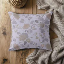 Dusty Purple Lavender Grey Modern Farmhouse Floral