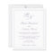 Dusty Purple Monogram Budget Wedding Invitation