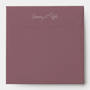 Dusty Red Solid Stationery Coloured Envelope